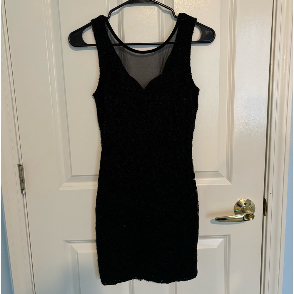 Black Lace Bodycon Dress